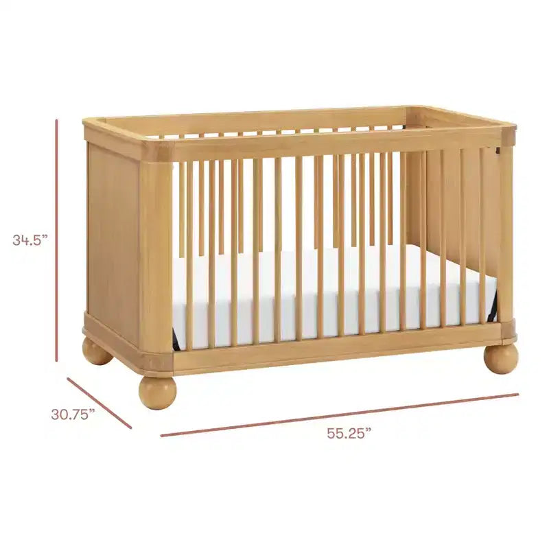 Lit de bébé convertible 3-en-1, bois de pin massif, certifié GREENGUARD Gold