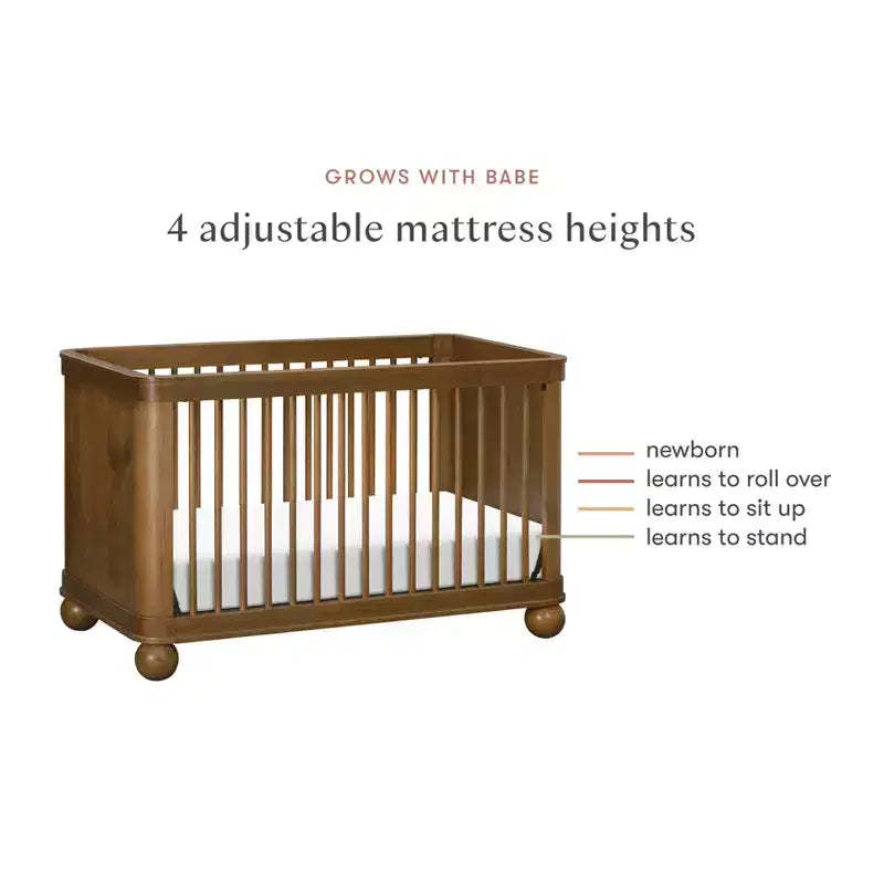 Lit de bébé convertible 3-en-1, bois de pin massif, certifié GREENGUARD Gold