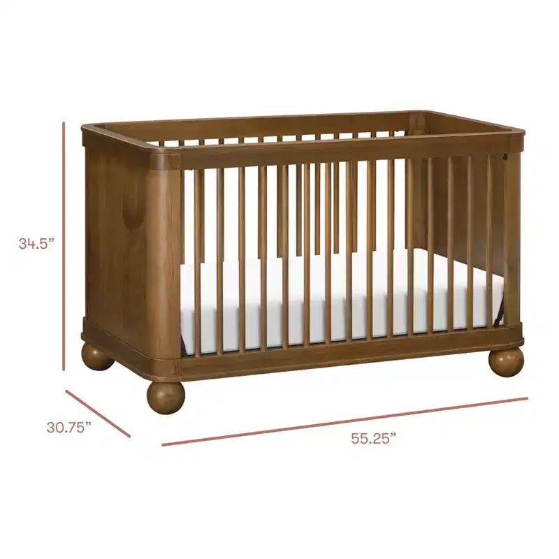 Lit de bébé convertible 3-en-1, bois de pin massif, certifié GREENGUARD Gold