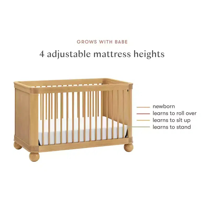 Lit de bébé convertible 3-en-1, bois de pin massif, certifié GREENGUARD Gold