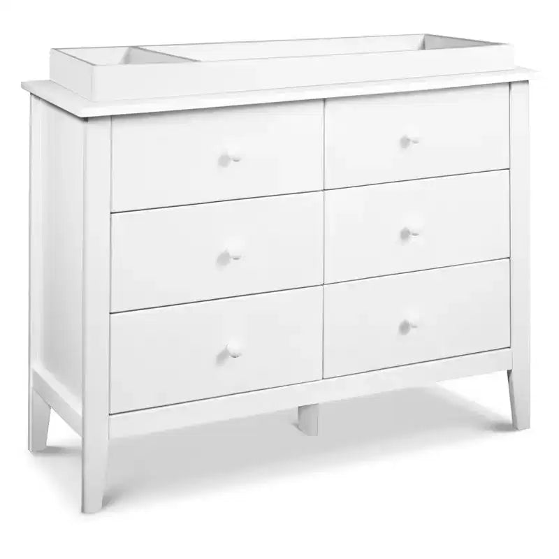 Commode 6 tiroirs pour chambre de bébé, bois de pin massif, certifiée GREENGUARD Gold