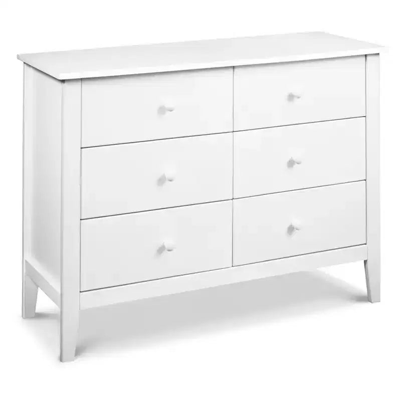 Commode 6 tiroirs pour chambre de bébé, bois de pin massif, certifiée GREENGUARD Gold
