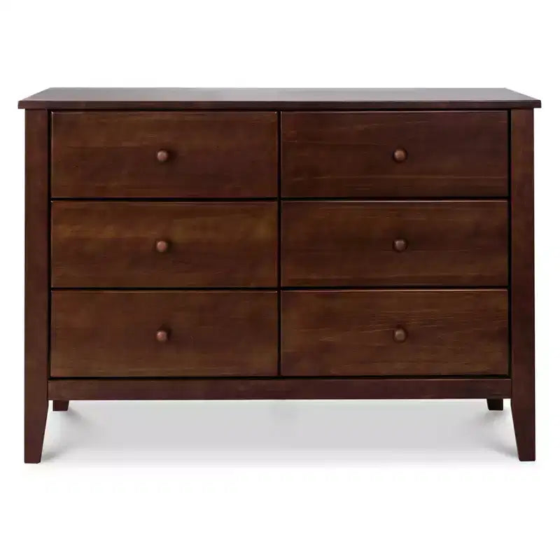 Commode 6 tiroirs pour chambre de bébé, bois de pin massif, certifiée GREENGUARD Gold