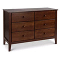 Commode 6 tiroirs pour chambre de bébé, bois de pin massif, certifiée GREENGUARD Gold