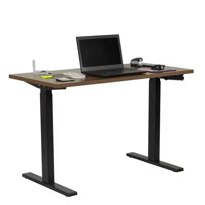 Bureau d'ordinateur en panneau de particules blanc avec étagère de rangement ouverte