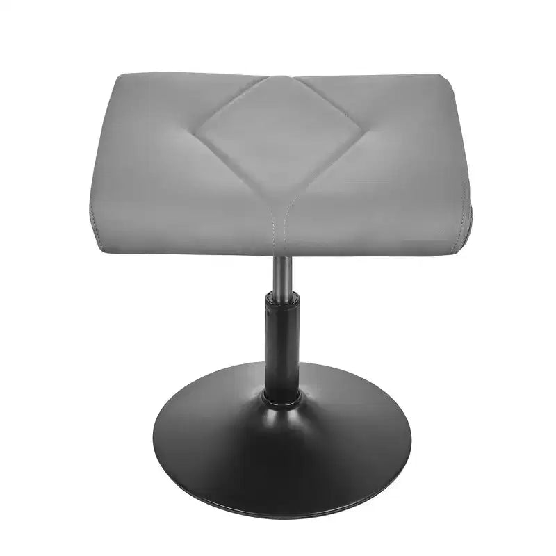 Repose-pieds réglable en hauteur sous le bureau avec rembourrage en cuir PU, Noir