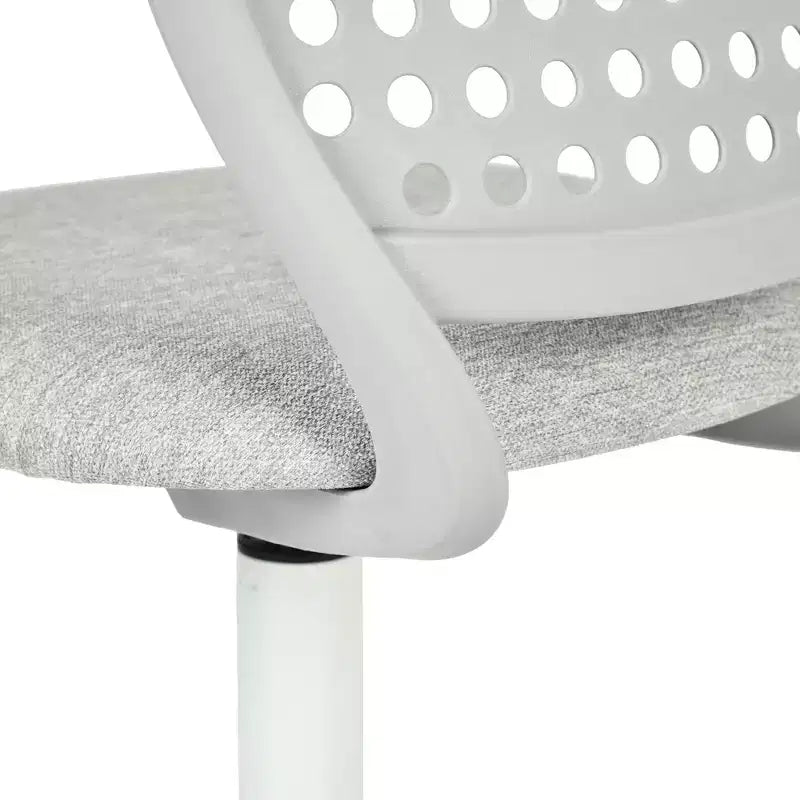 Chaise de bureau pivotante réglable pour enfants avec siège rembourré et roulettes