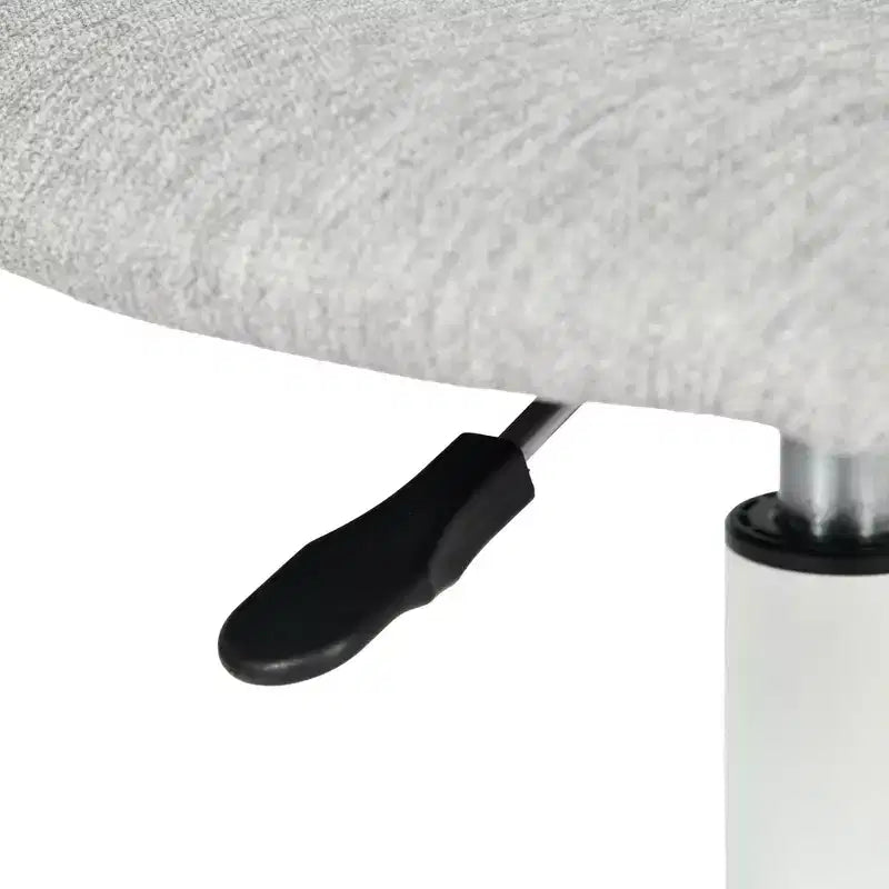 Chaise de bureau pivotante réglable pour enfants avec siège rembourré et roulettes