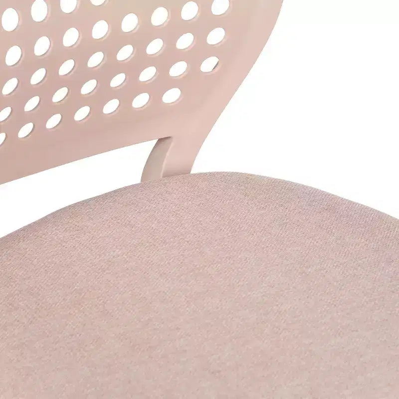Chaise de bureau pivotante réglable pour enfants avec siège rembourré et roulettes
