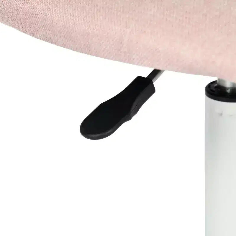 Chaise de bureau pivotante réglable pour enfants avec siège rembourré et roulettes
