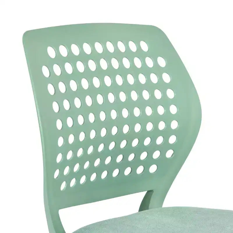 Chaise de bureau pivotante réglable pour enfants avec siège rembourré et roulettes