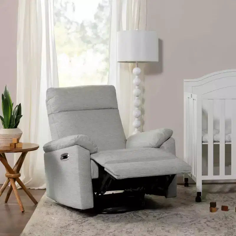 Fauteuil inclinable et planeur pivotant électroniques avec port de chargement USB, certifié GREENGUARD Gold