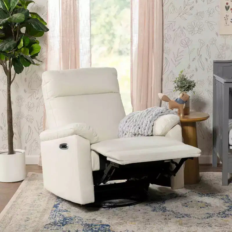 Fauteuil inclinable et planeur pivotant électroniques avec port de chargement USB, certifié GREENGUARD Gold