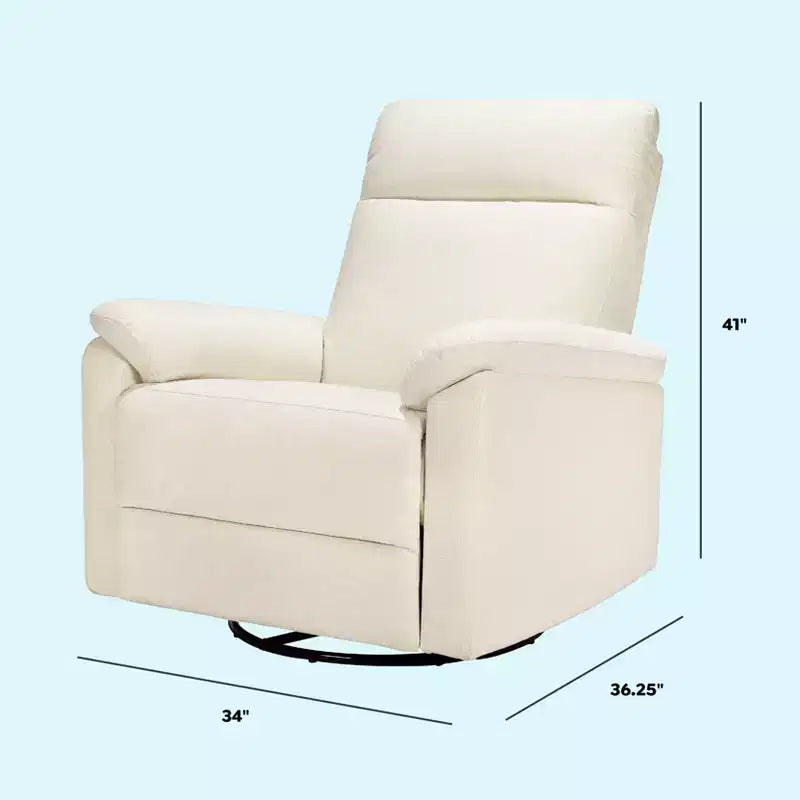 Fauteuil inclinable et planeur pivotant électroniques avec port de chargement USB, certifié GREENGUARD Gold