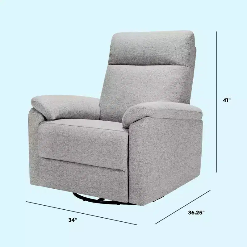 Fauteuil inclinable et planeur pivotant électroniques avec port de chargement USB, certifié GREENGUARD Gold
