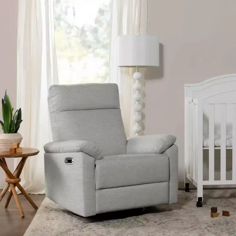 Fauteuil inclinable et planeur pivotant électroniques avec port de chargement USB, certifié GREENGUARD Gold