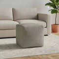 Pouff ottoman 18 pouces en boucle sauge