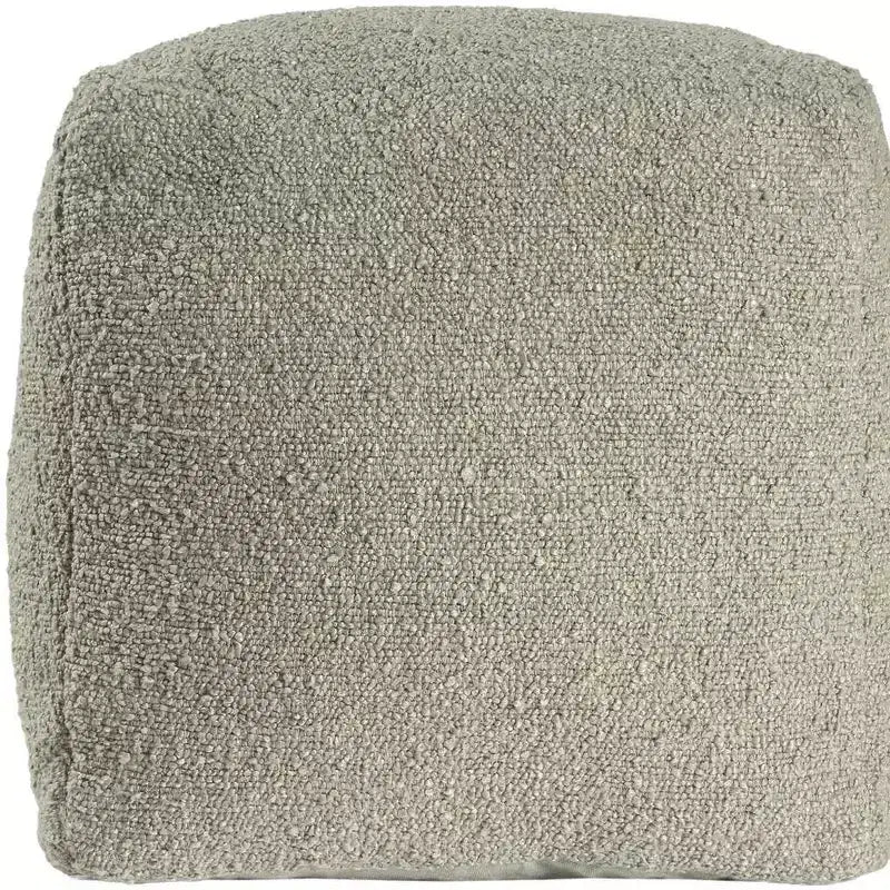 Pouff ottoman 18 pouces en boucle sauge