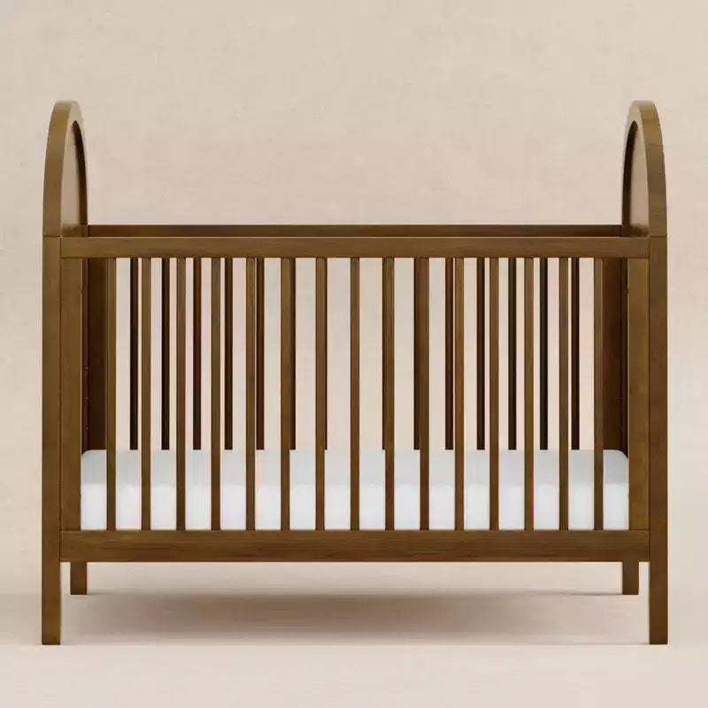 Lit de bébé convertible 3-en-1 avec kit de conversion en lit de tout-petit, en pin massif d'inspiration bohème, certifié GREENGUARD Gold