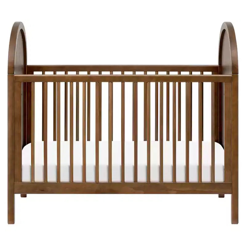 Lit de bébé convertible 3-en-1 avec kit de conversion en lit de tout-petit, en pin massif d'inspiration bohème, certifié GREENGUARD Gold