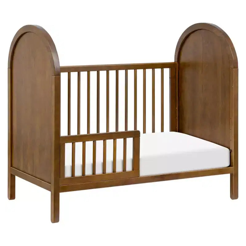 Lit de bébé convertible 3-en-1 avec kit de conversion en lit de tout-petit, en pin massif d'inspiration bohème, certifié GREENGUARD Gold