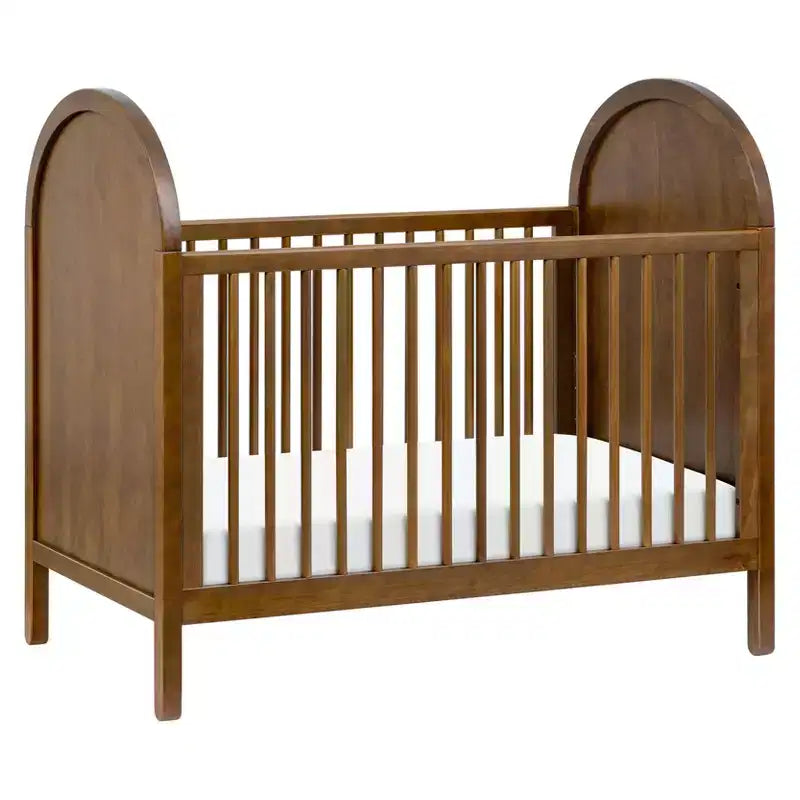 Lit de bébé convertible 3-en-1 avec kit de conversion en lit de tout-petit, en pin massif d'inspiration bohème, certifié GREENGUARD Gold