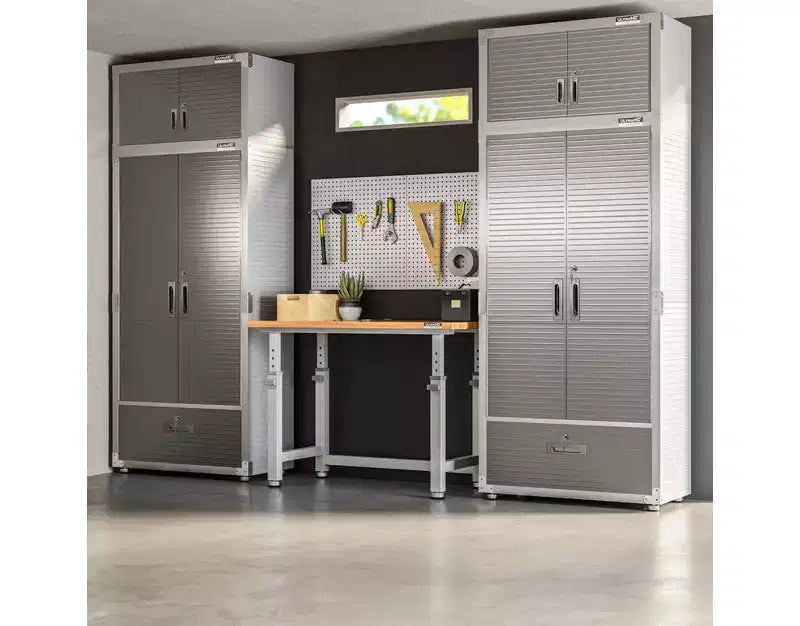 Armoire de rangement en acier robuste avec tiroir inférieur, 36 larg. x 18 prof. x 72 haut.