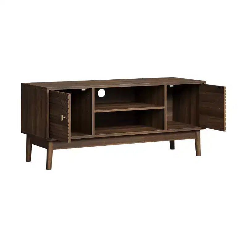 Meuble TV de style moderne du milieu du siècle de 43 pouces, console média avec rangement pour téléviseurs jusqu'à 45 pouces