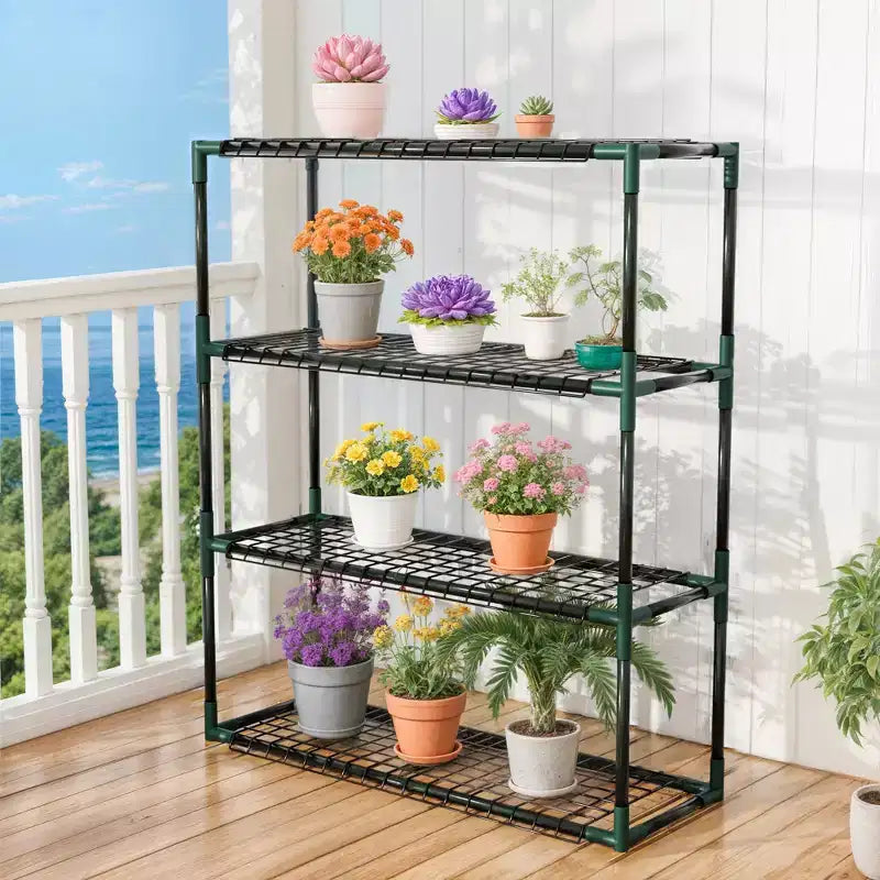 Étagère à plantes d'extérieur robuste à 3 niveaux pour serres, 15,8 kg par étagère, 30P x 87,6L x 103,6H cm